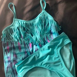 Justice girls size 8 tankini